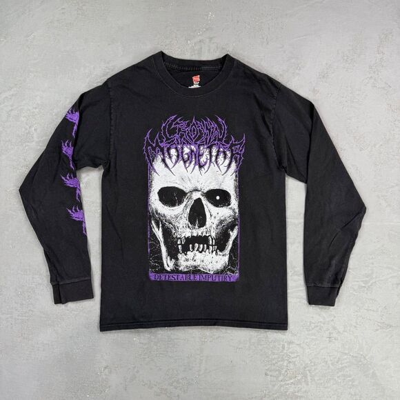 Crown Magnetar Detestable Imputiry Long Sleeve Cotton T-Shirt Men's Medium - Picture 1 of 4